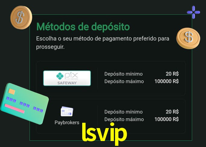 O cassino lsvip oferece uma grande variedade de métodos de pagamento